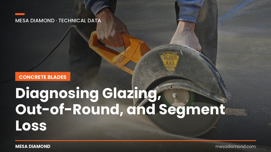Inspecting diamond tools before the cutting season