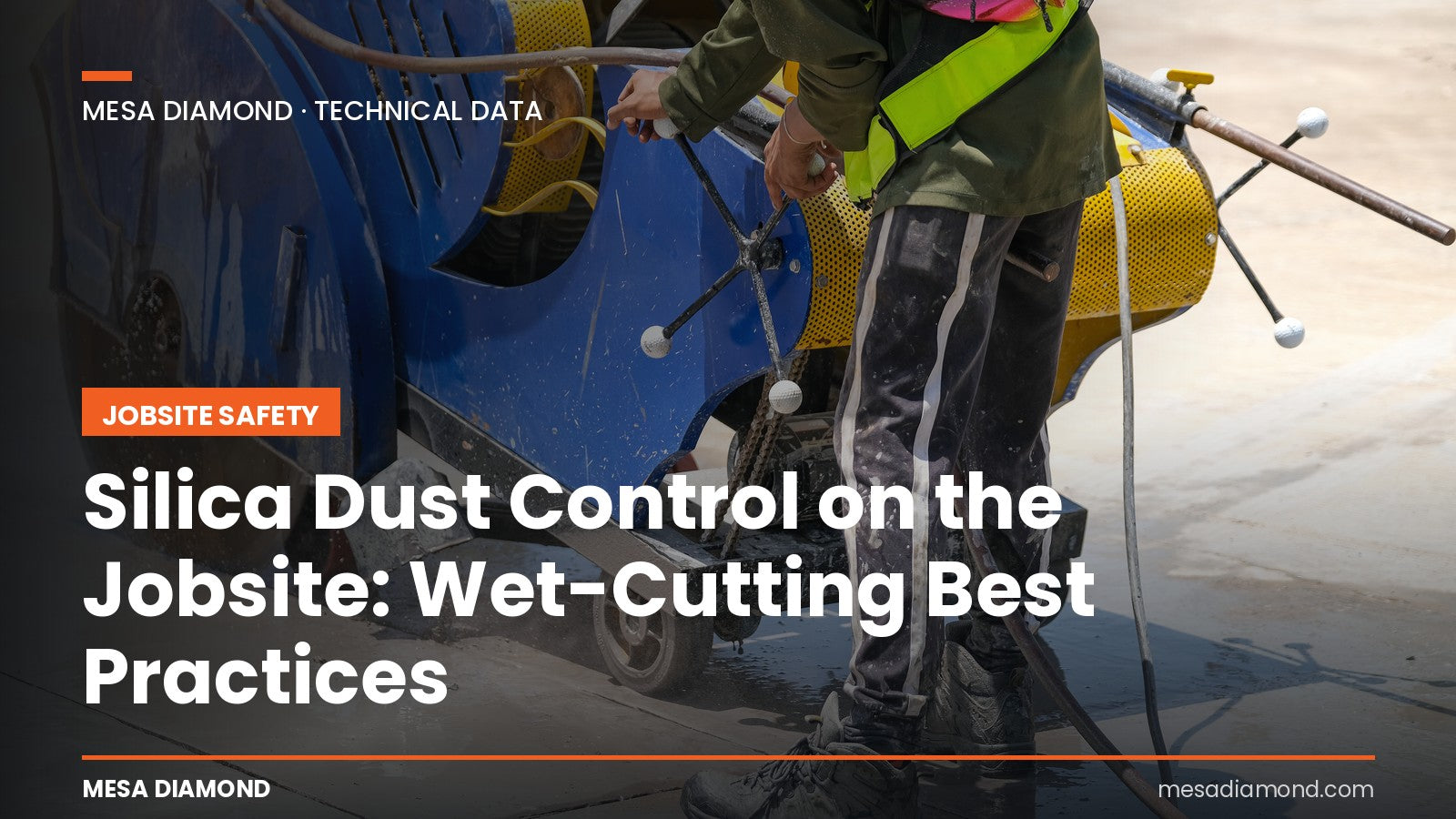 Silica dust control and wet cutting on the jobsite