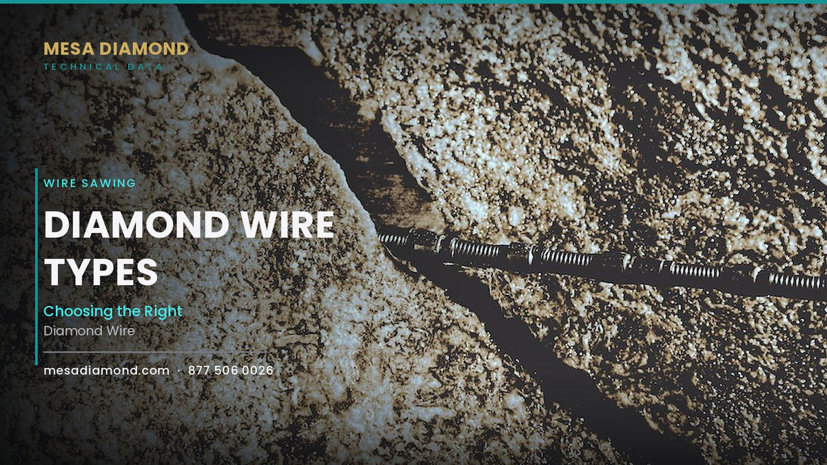 Diamond wire bead running through a cut in stone