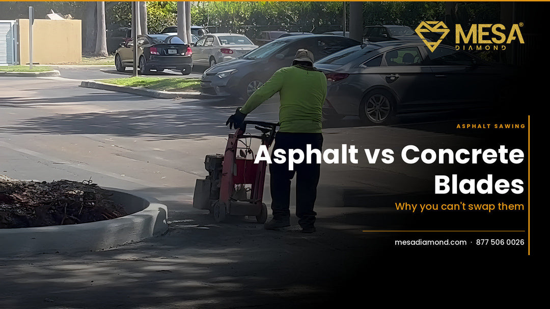 Asphalt versus concrete diamond blades