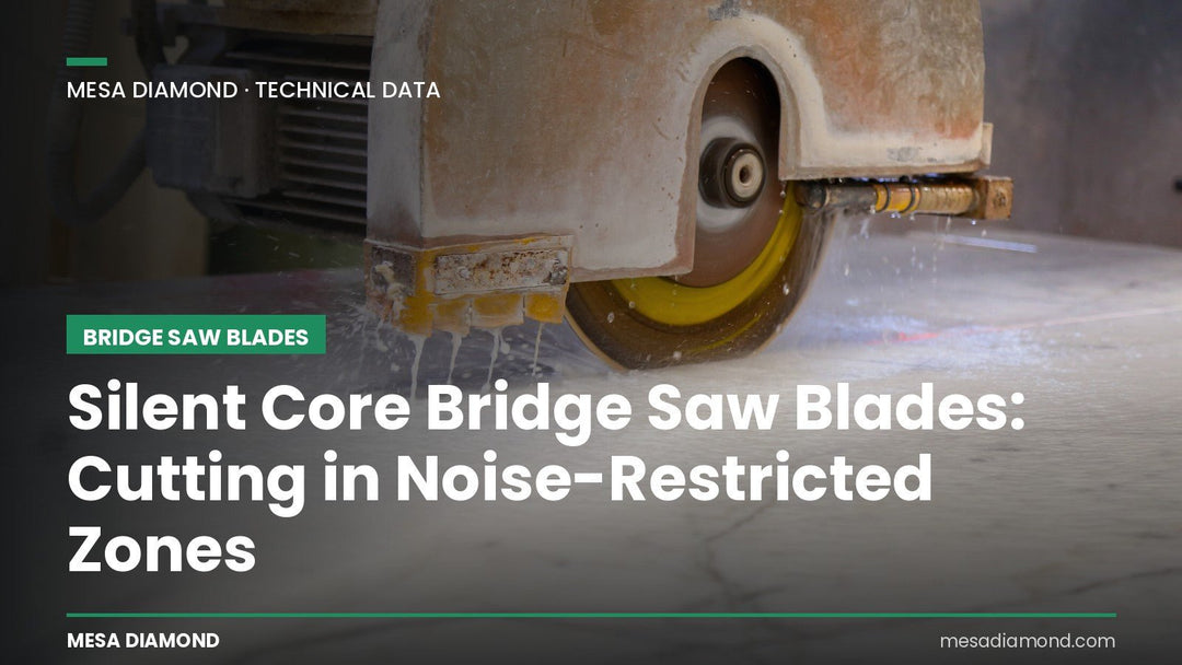 Silent Core Bridge Saw Blades: Cutting Marble and Granite in Noise-Restricted Zones (XS300 vs XG25) - Mesa Diamond