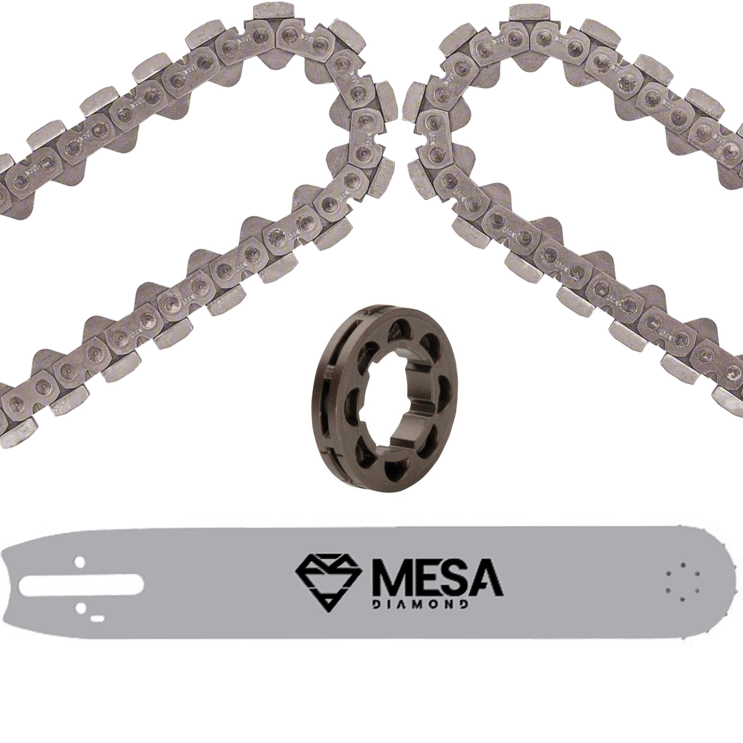 Concrete Chainsaw Diamond Chains & Guide Bars, Drive Sprockets Mesa Diamond