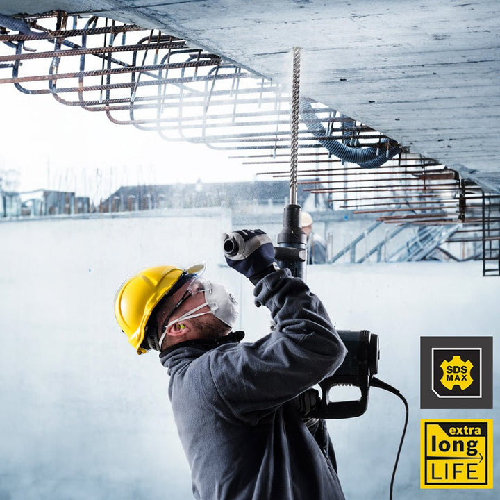 4 CUTTER SDS MAX Masonry Drill BitMESA DIAMOND®4SDSMAX12131/2 in (12mm)1/2 in (12mm)13 in