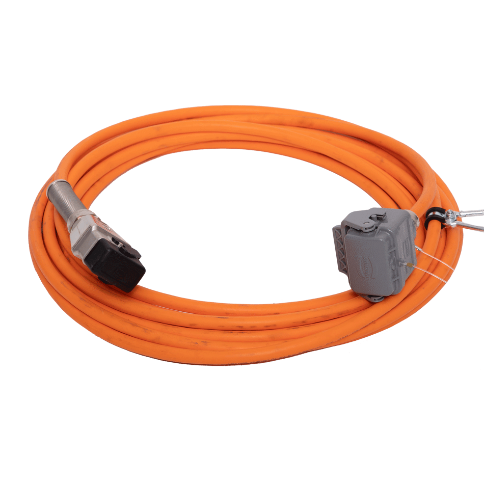 EURODIMA 10 m orange feed cable with connector plugs for WS20E and WS20H wall saws