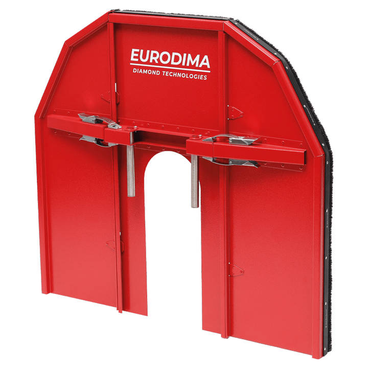 EURODIMA red one-piece flush-cut blade guard 63" (1600 mm) for WS20E / WS20H wall saws