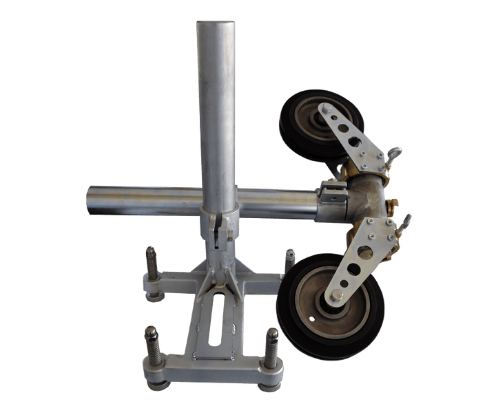 Eurodima 360° Swivel Wire Saw Guide Stand – Dual Pulley System for guiding diamond wire on wire saw jobs