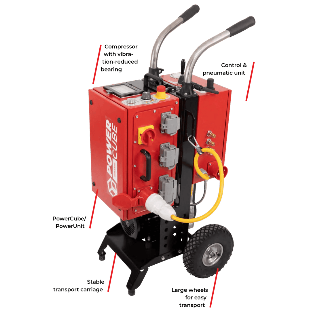 Control for Pneumatic Unit – wire saw component by Eurodima for concrete wire saw operation