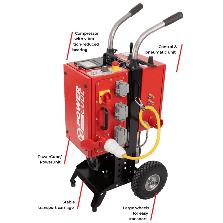 Control for Pneumatic Unit – wire saw component by Eurodima for concrete wire saw operation