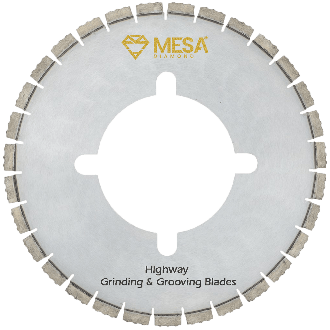 Mesa Diamond Highway Grinding &amp; Grooving Blades for asphalt and green concrete cutting