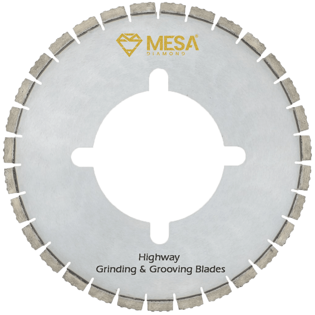 Highway Grinding & Grooving Blades – Mesa Diamond asphalt diamond saw blade for asphalt and green concrete cutting