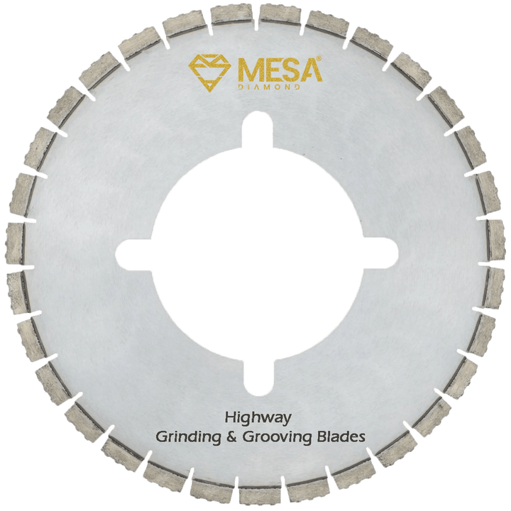 Highway Grinding &amp; Grooving Blades – Mesa Diamond asphalt diamond saw blade for asphalt and green concrete cutting