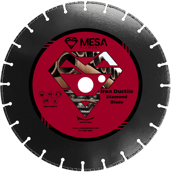 Mesa Diamond Iron Ductile Diamond Blade rescue diamond blade 12" x 20MM for fire rescue and emergency cutting