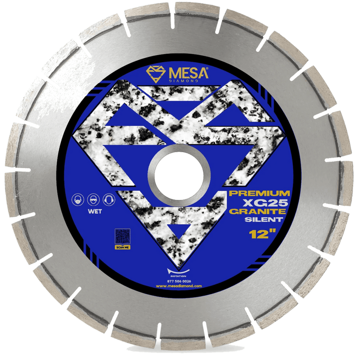 Mesa Diamond Silent Core Granite Bridge Saw Blade XG25 for granite cutting