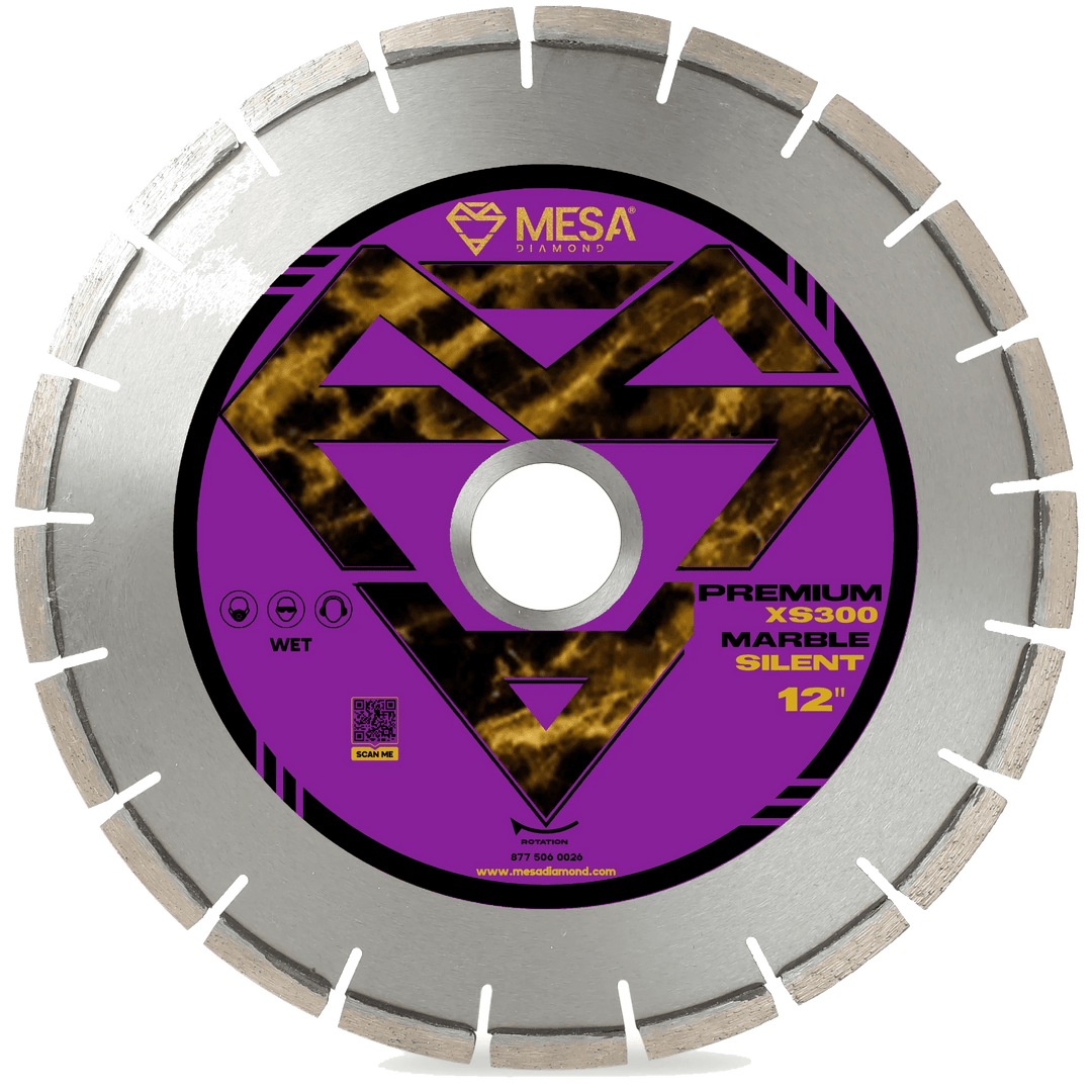 Mesa Diamond Silent Core Marble Bridge Saw Blade XS300 marble diamond blade 60mm x 12 in x 300mm for marble cutting