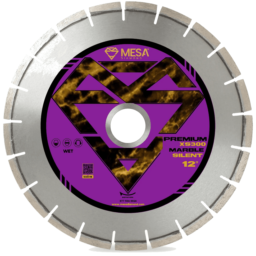 Silent Core Marble Bridge Saw Blade XS300 – Mesa Diamond marble diamond blade for marble cutting