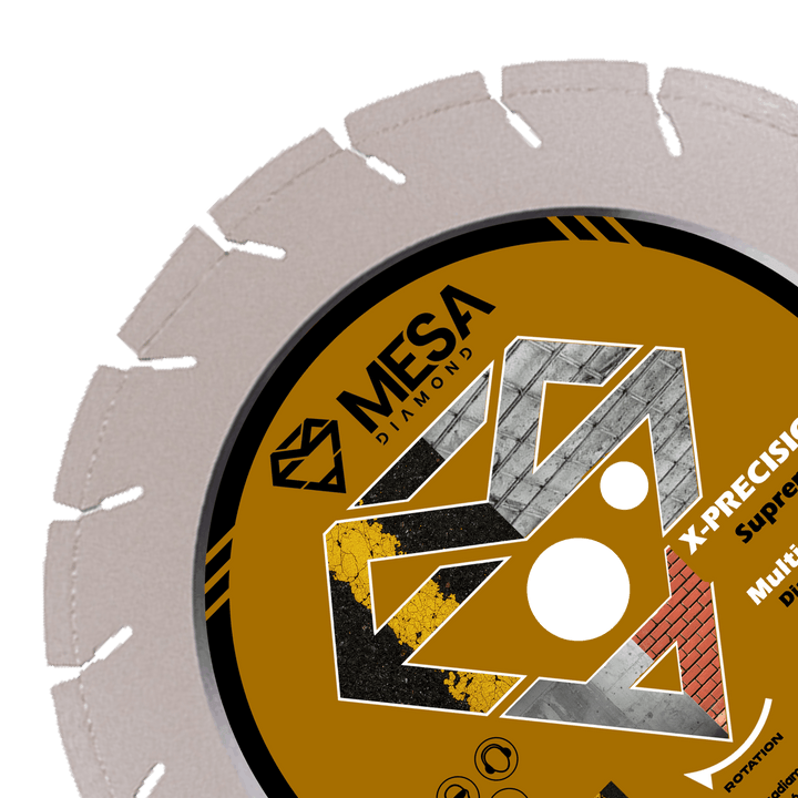 X-PRECISION: Supreme Multi-Purpose Saw Blade – Mesa Diamond multi-purpose diamond blade for cutting concrete, masonry and