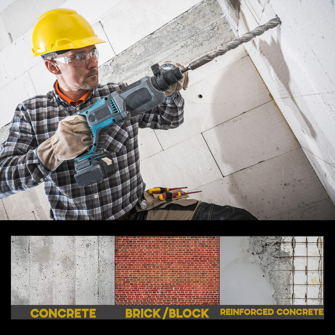 4 CUTTER SDS MAX Masonry Drill BitMESA DIAMOND®4SDSMAX12131/2 in (12mm)1/2 in (12mm)13 in