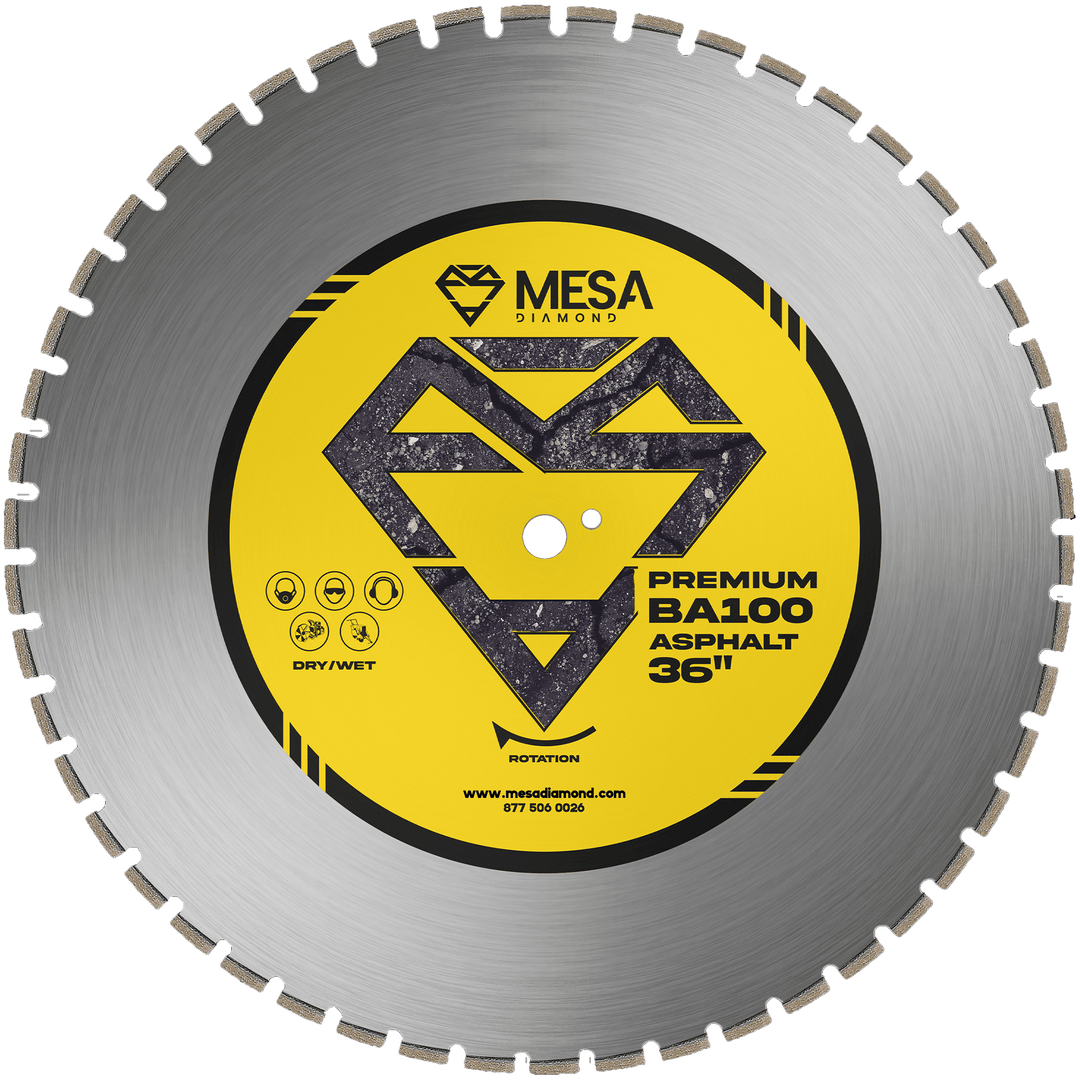 Asphalt Diamond Saw Blade BA100Asphalt BladeMESA DIAMOND ®MS36BA100136 inch36 inch0.189"