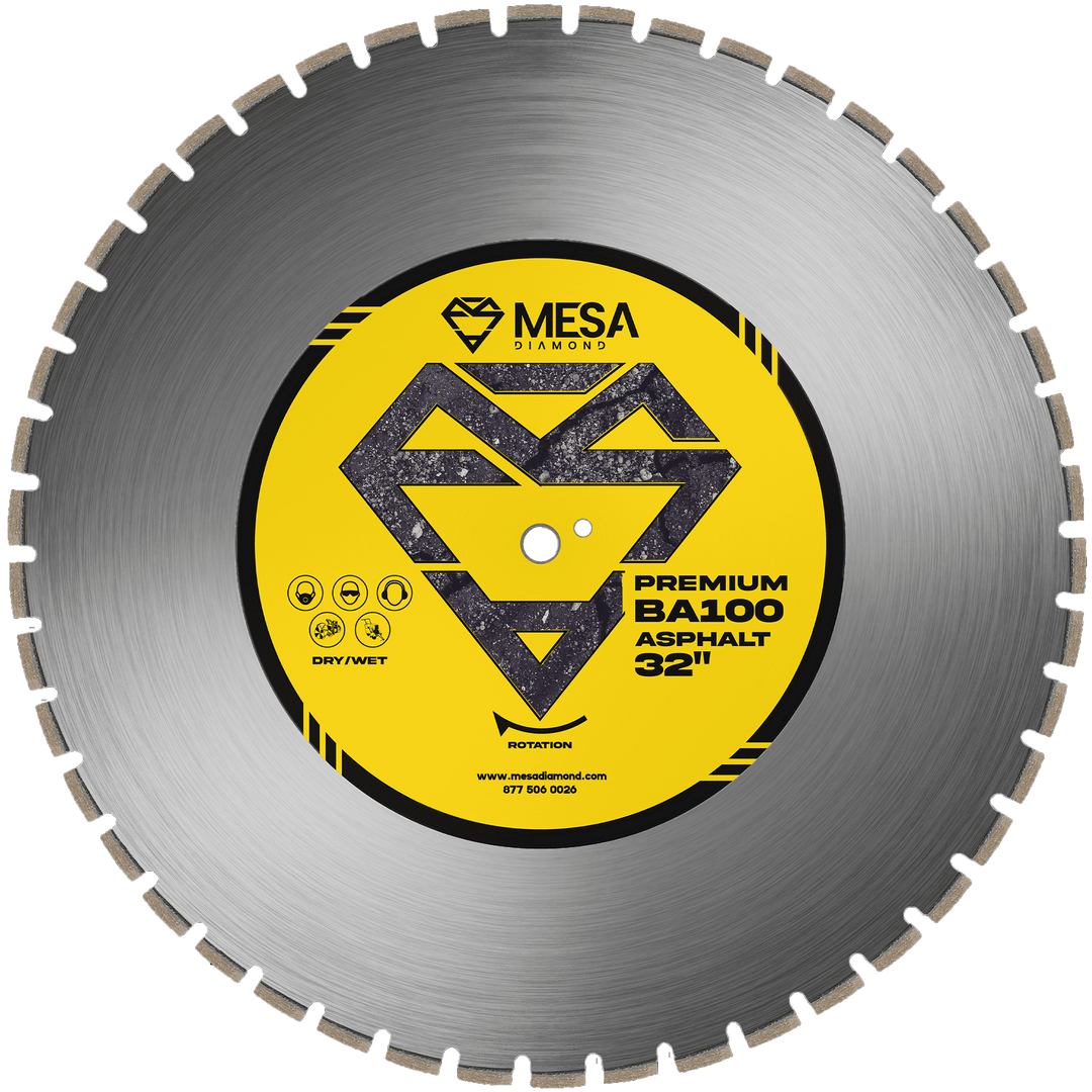 Asphalt Diamond Saw Blade BA100Asphalt BladeMESA DIAMOND ®MS32BA100132 inch32 inch0.189"