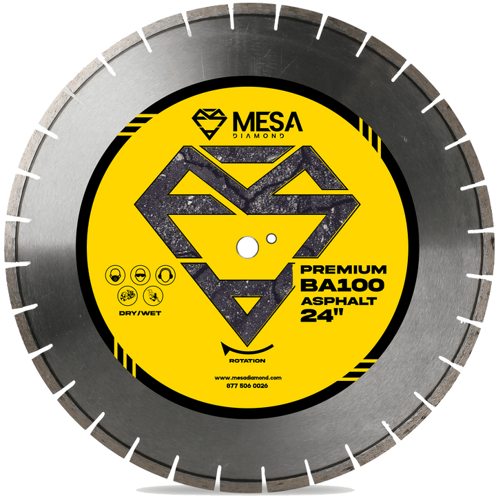 Asphalt Diamond Saw Blade BA100Asphalt BladeMESA DIAMOND ®MS24BA100124 inch24 inch0.177"
