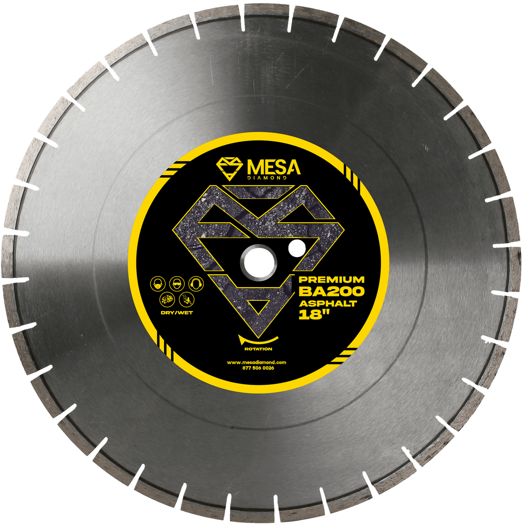 Asphalt Diamond Saw Blade BA200 PROAsphalt BladeMESA DIAMOND ®MS18BA200118 inch18 inch0.161"
