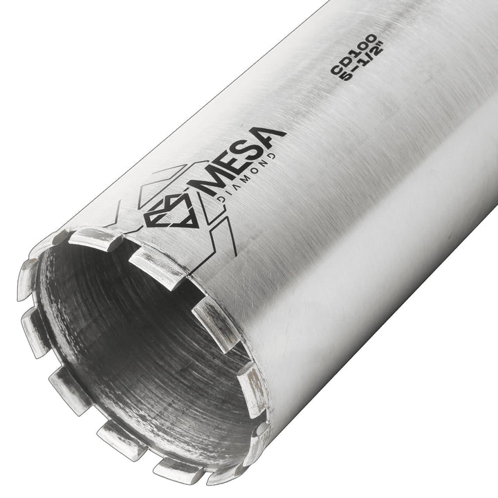 Diamond Core Drill Bit CD100Diamond Core Drill BitsMESA DIAMOND ®MS512CD100-135-1/2″5-1/2″13''