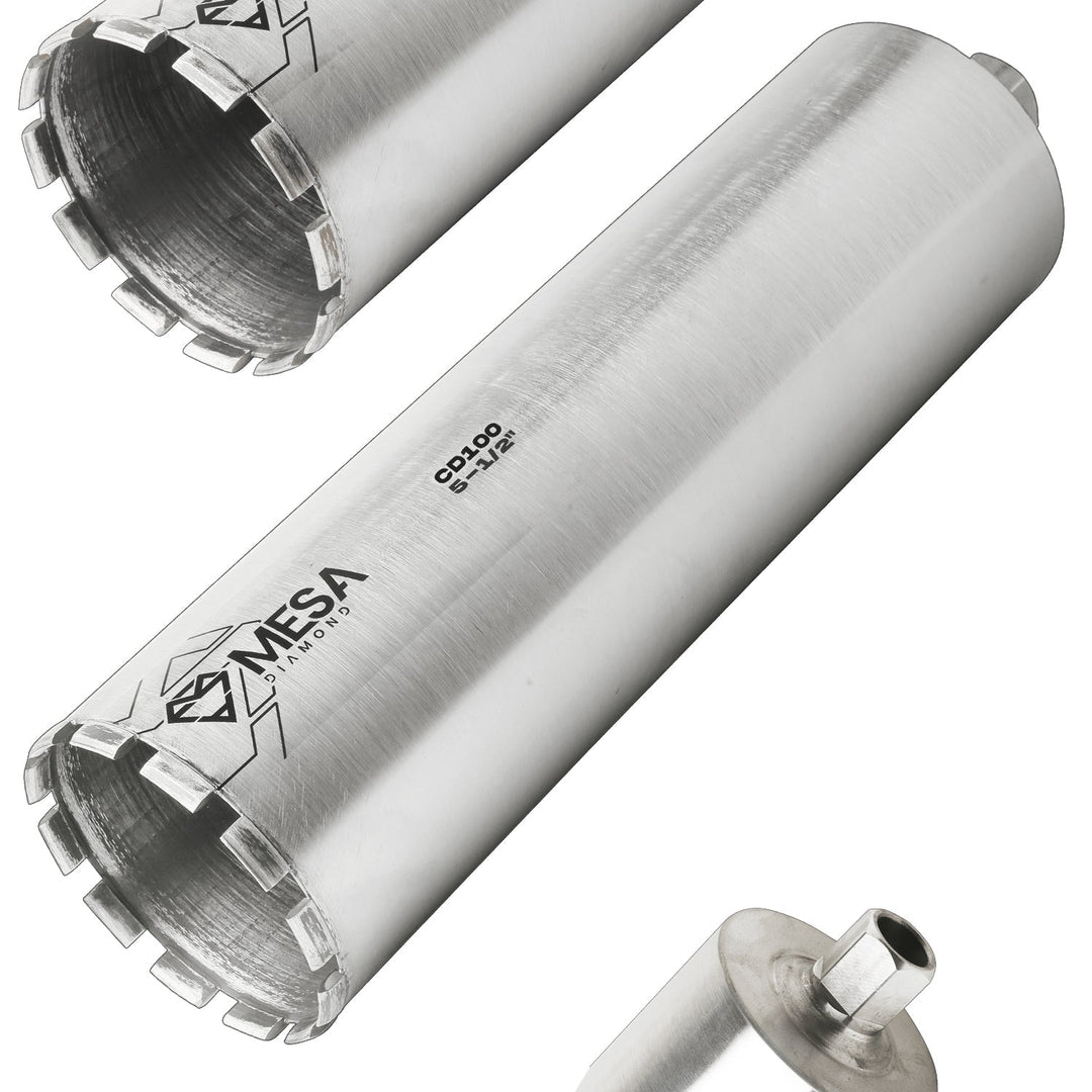 Diamond Core Drill Bit CD100Diamond Core Drill BitsMESA DIAMOND ®MS512CD100-185-1/2″5-1/2″18''