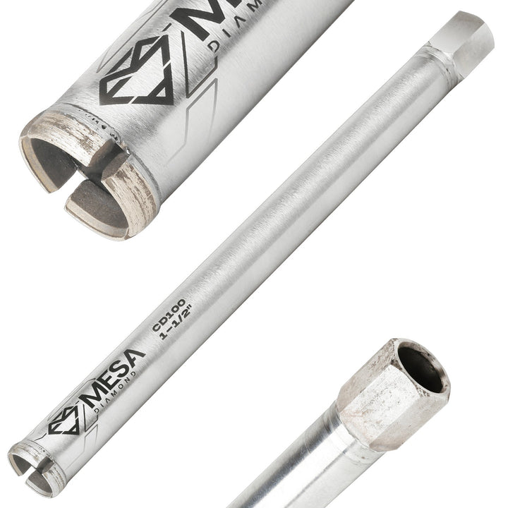 Diamond Core Drill Bit CD100Diamond Core Drill BitsMESA DIAMOND ®MS112CD100-181-1/2″1-1/2″18''