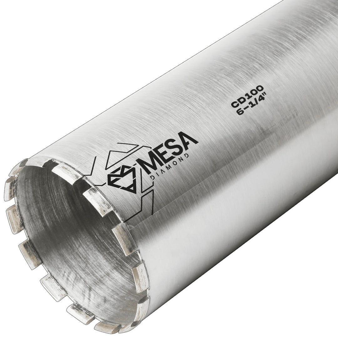 Diamond Core Drill Bit CD100Diamond Core Drill BitsMESA DIAMOND ®MS614CD100-136-1/4″6-1/4″13''