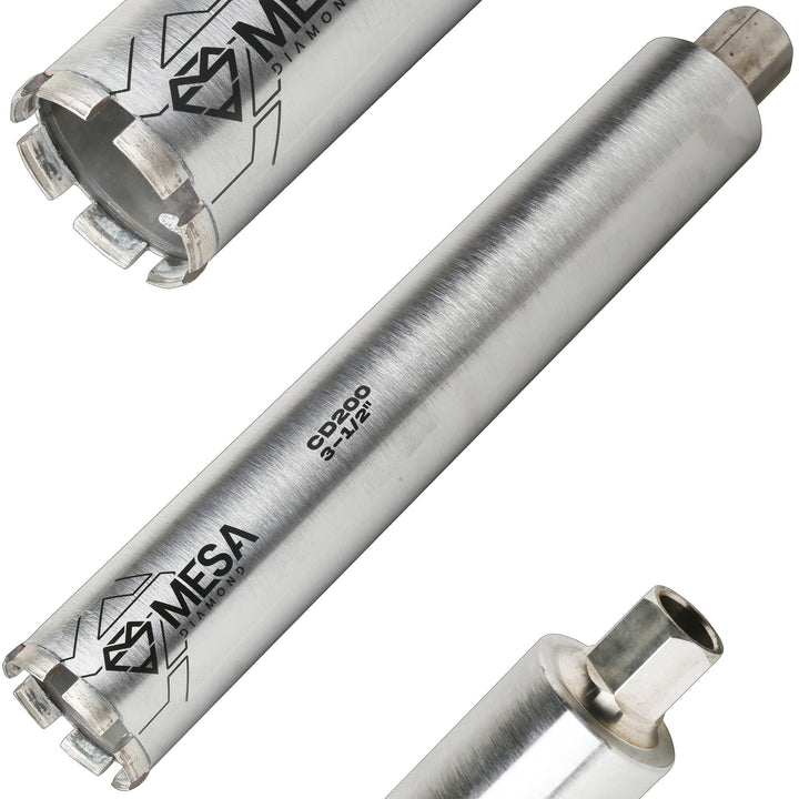 Diamond Core Drill Bit PRO CD200Diamond Core Drill BitsMesa DiamondMS312CD200-183-1/2″3-1/2″18''