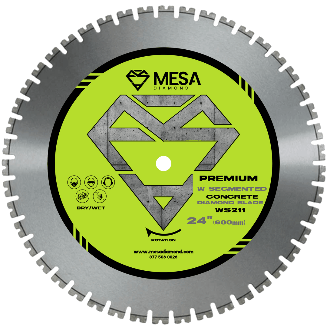 Diamond Saw Blade W Segmented Concrete Blade WS211Concrete BladeMESA DIAMOND ®61499817849024 inch24 inch
