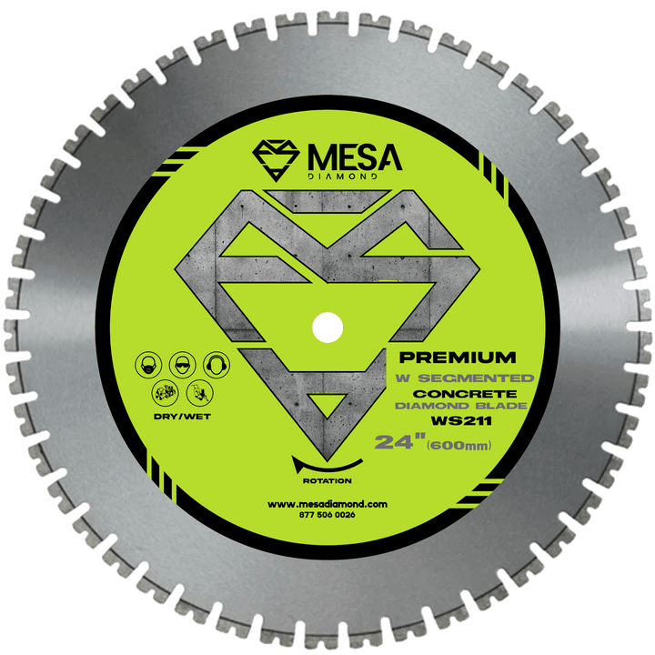 Diamond Saw Blade W Segmented Concrete Blade WS211Concrete BladeMESA DIAMOND ®61499817849024 inch24 inch