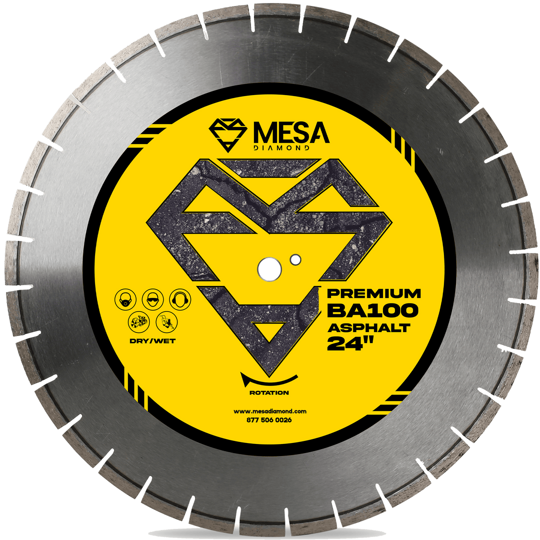 Mesa Diamond Asphalt Diamond Saw Blade BA100 asphalt diamond saw blade 0.177" for asphalt and green concrete cutting