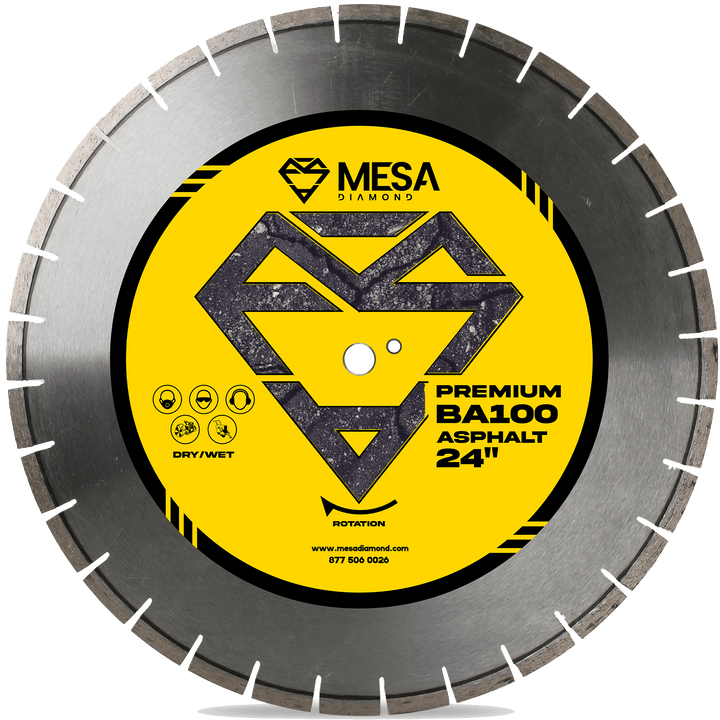 Mesa Diamond Asphalt Diamond Saw Blade BA100 asphalt diamond saw blade 0.177" for asphalt and green concrete cutting