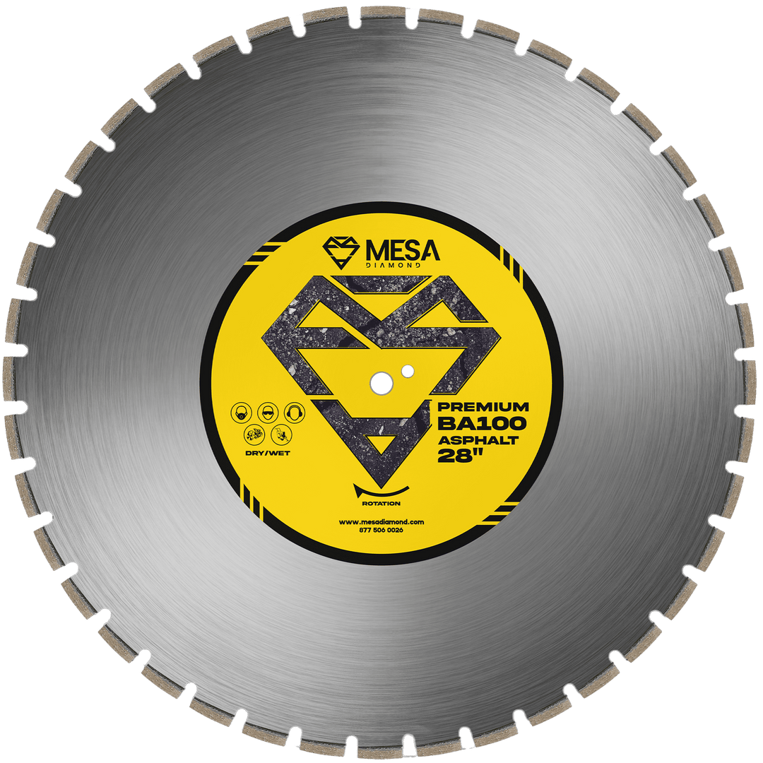 Mesa Diamond Asphalt Diamond Saw Blade BA100 asphalt diamond saw blade 0.189" for asphalt and green concrete cutting