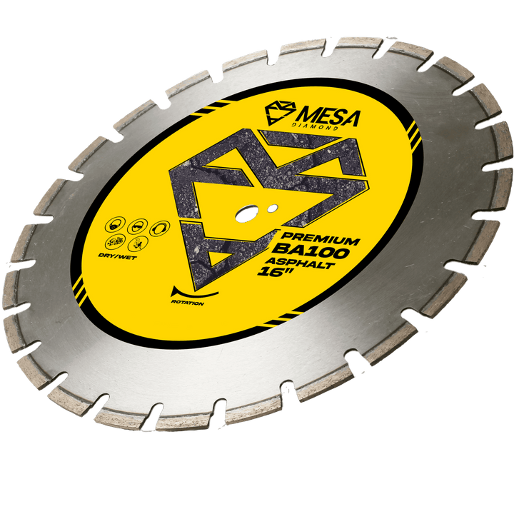 Mesa Diamond Asphalt Diamond Saw Blade BA100 – professional asphalt diamond saw blade for contractors
