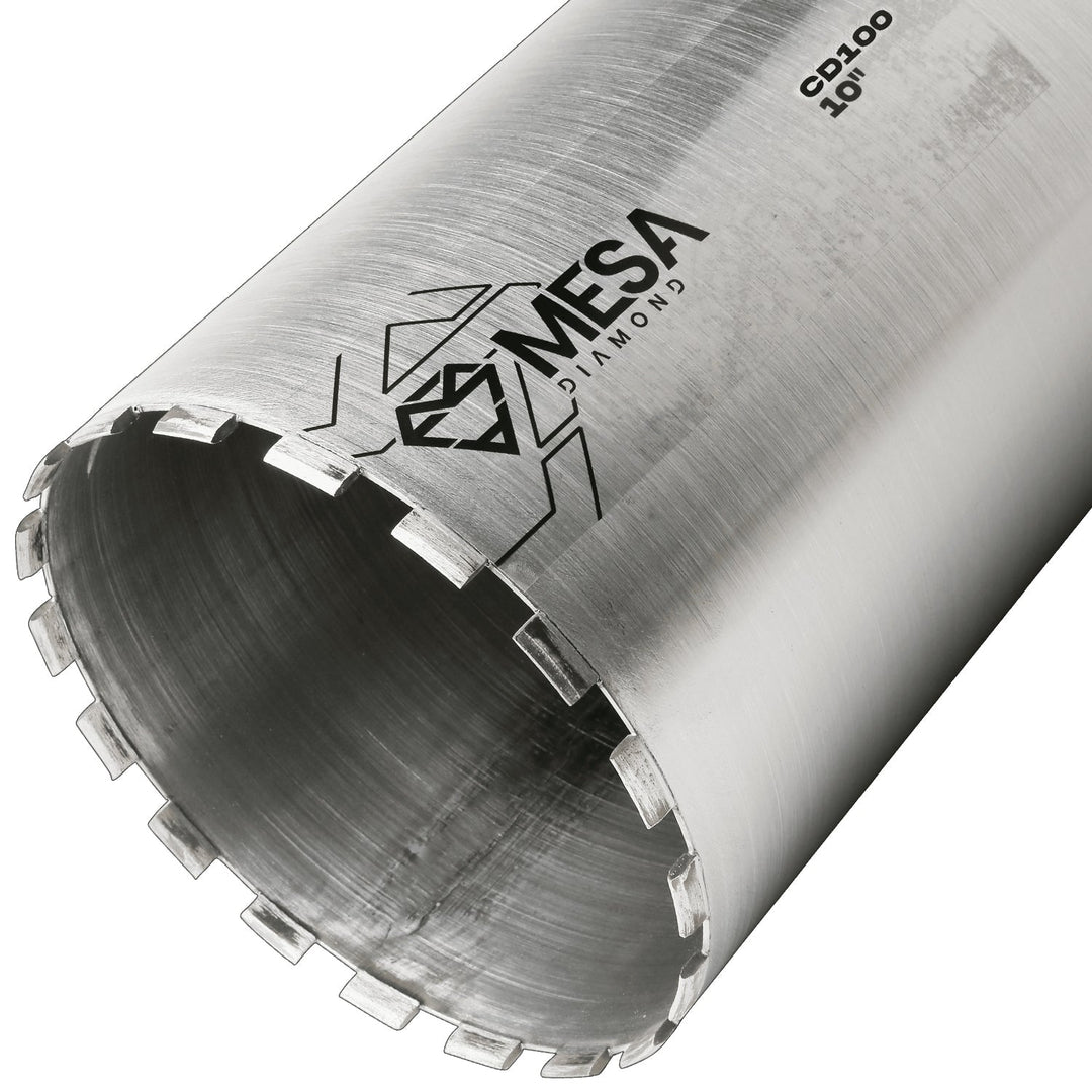 Mesa Diamond Core Drill Bit CD100 diamond core drill bit 10" x 13" for concrete core drilling
