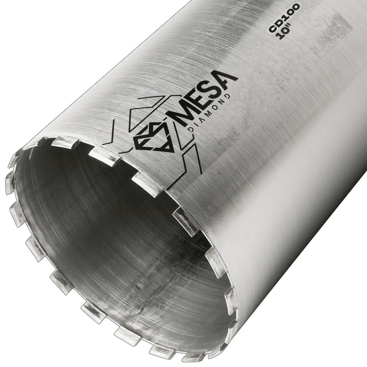 Mesa Diamond Core Drill Bit CD100 diamond core drill bit 10" x 13" for concrete core drilling