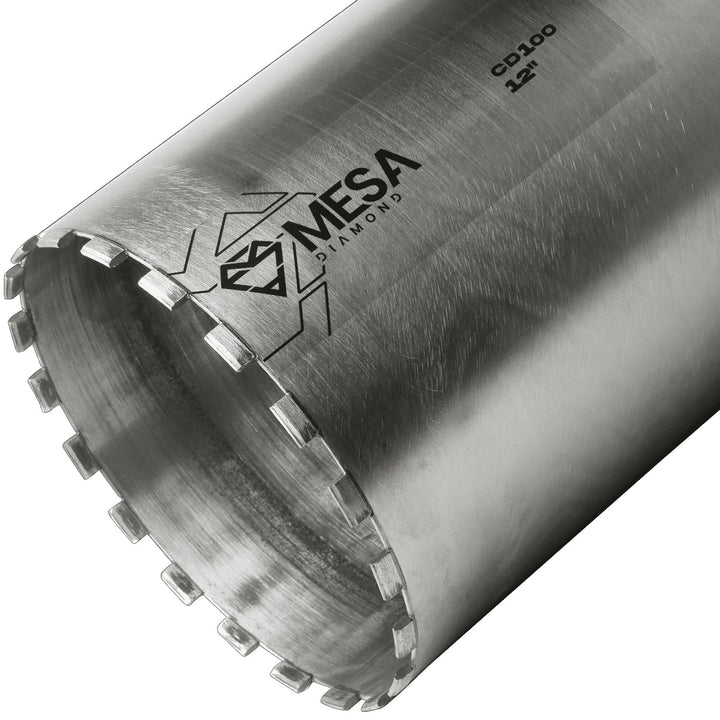 Mesa Diamond Core Drill Bit CD100 diamond core drill bit 12" x 13" for concrete core drilling