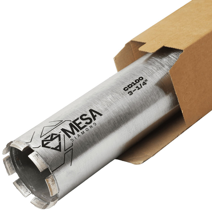 Mesa Diamond Core Drill Bit CD100 diamond core drill bit 3-1/4" x 13" for concrete core drilling