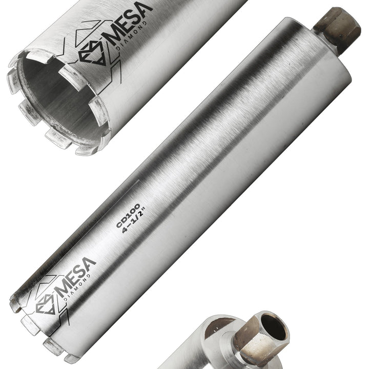 Mesa Diamond Core Drill Bit CD100 diamond core drill bit 4-1/2" x 13" for concrete core drilling