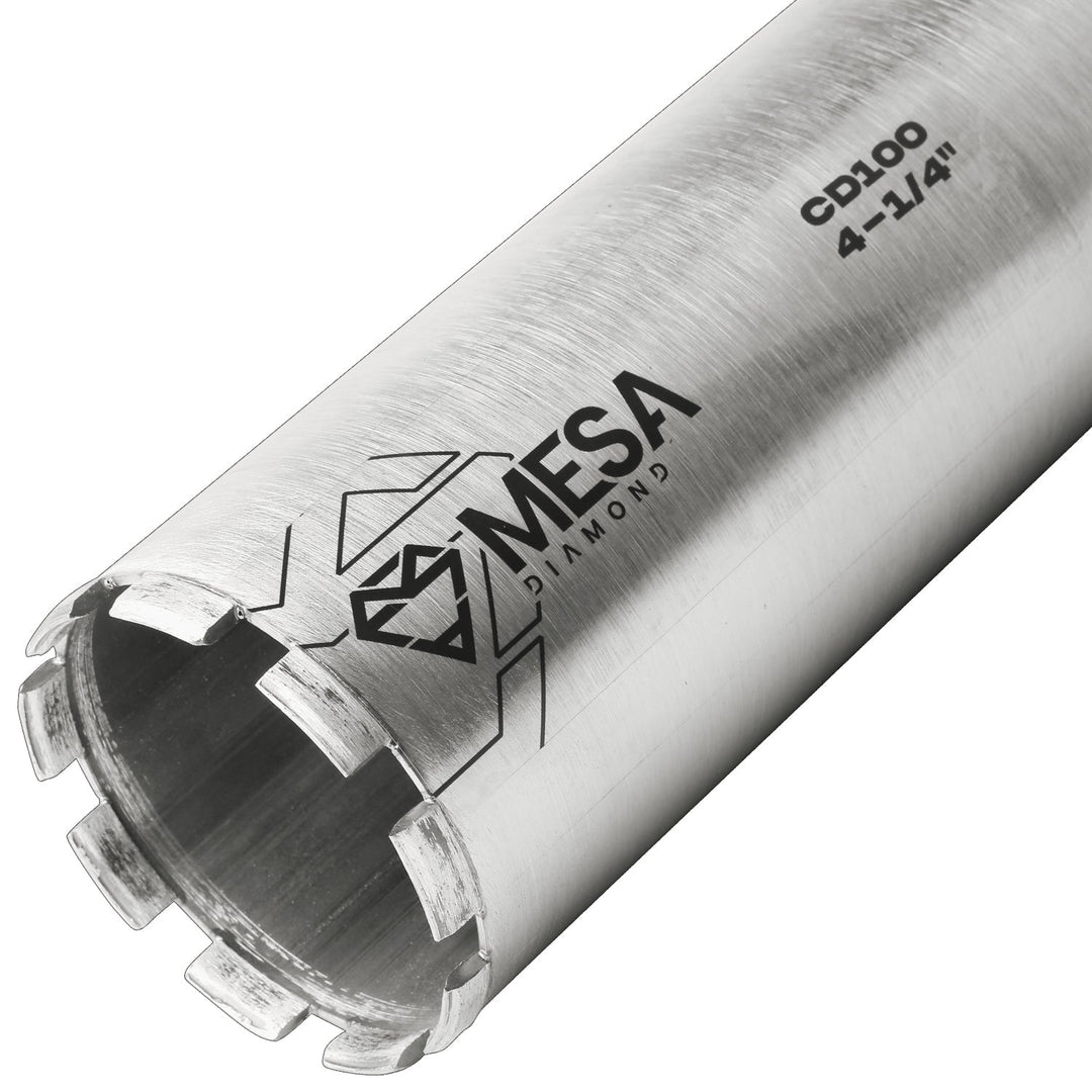 Mesa Diamond Core Drill Bit CD100 diamond core drill bit 4-1/4" x 13" for concrete core drilling