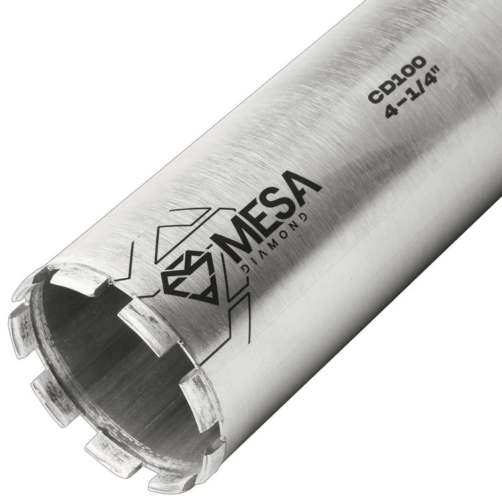 Mesa Diamond Core Drill Bit CD100 diamond core drill bit 4-1/4" x 13" for concrete core drilling