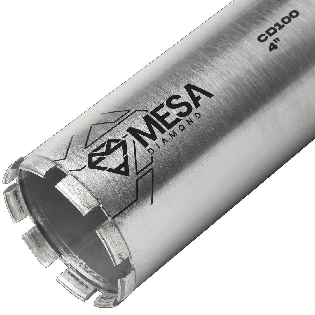 Mesa Diamond Core Drill Bit CD100 diamond core drill bit 4" x 13" for concrete core drilling