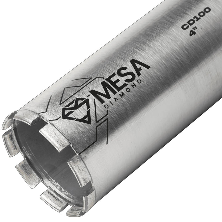 Mesa Diamond Core Drill Bit CD100 diamond core drill bit 4" x 13" for concrete core drilling