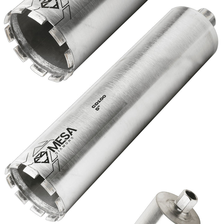 Mesa Diamond Core Drill Bit CD100 diamond core drill bit 5" x 13" for concrete core drilling