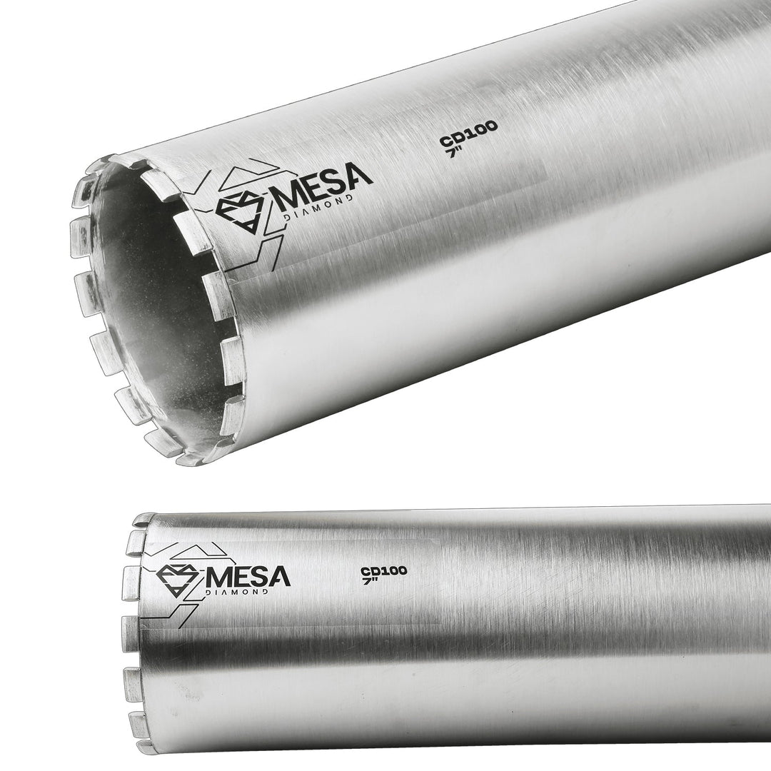 Mesa Diamond Core Drill Bit CD100 diamond core drill bit 7" x 18" for concrete core drilling