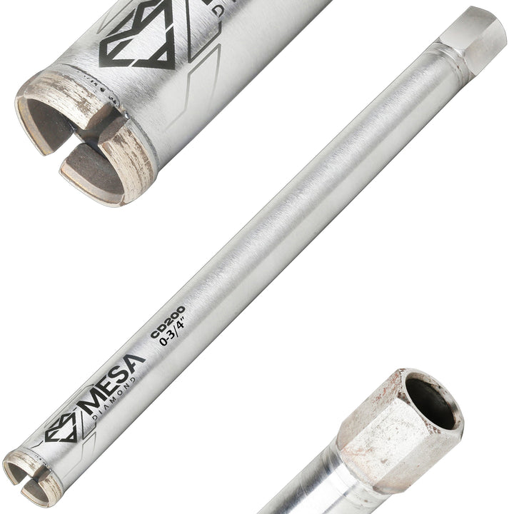 Mesa Diamond Core Drill Bit PRO CD200 diamond core drill bit 0-3/4" x 18" for concrete core drilling