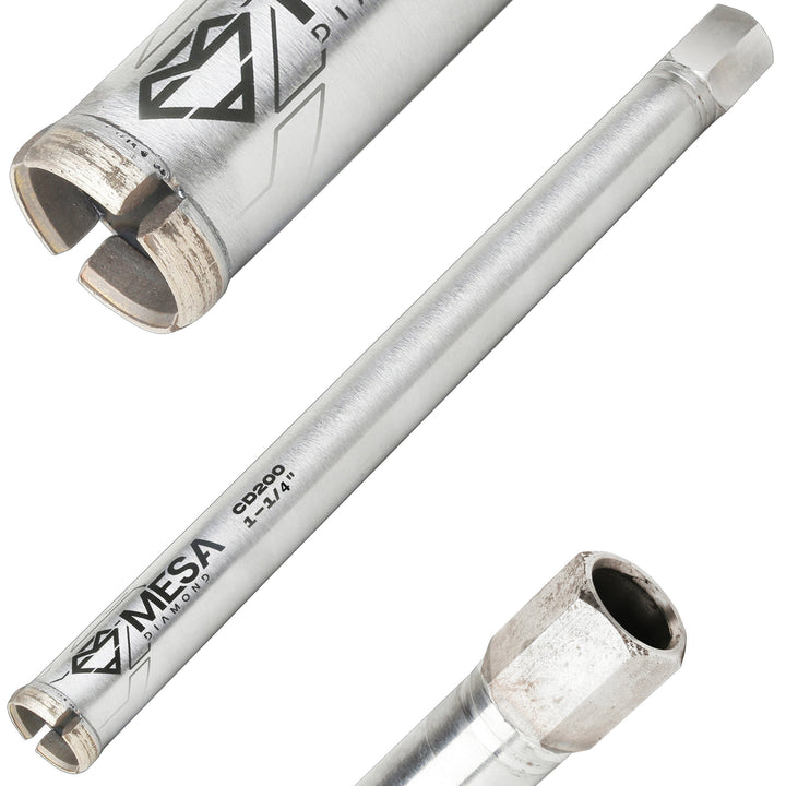Mesa Diamond Core Drill Bit PRO CD200 diamond core drill bit 1-1/4" x 13" for concrete core drilling