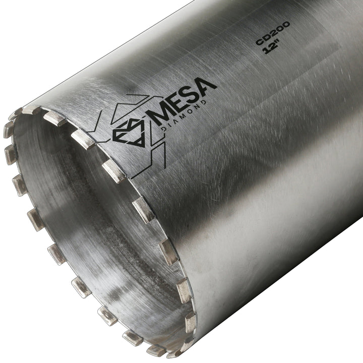 Mesa Diamond Core Drill Bit PRO CD200 diamond core drill bit 12" x 13" for concrete core drilling